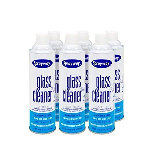 Sprayway Glass Cleaner - 6 Cans - size: 19 Ounce (Pack of 6)