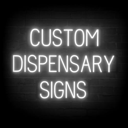 SpellBrite Custom Dispensary Sign for Business, Ultra-Bright White LEDs - color: White, size: Custom Sign