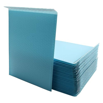 KAIXILU Blue Bubble Mailers Padded Envelopes L13xW10 Inch 25-Piece Set for Secure Shipping and Packaging - Self-Sealing, Waterproof, Opaque and Durable. - color: blue-25pcs, size: L13xW10 inch