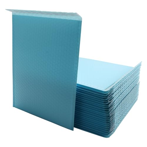 KAIXILU Blue Bubble Mailers Padded Envelopes L13xW10 Inch 25-Piece Set for Secure Shipping and Packaging - Self-Sealing, Waterproof, Opaque and Durable. - color: blue-25pcs, size: L13xW10 inch