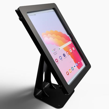 Anti-Theft Acrylic Case for Lenovo TAB Tablet with 360 Rotate 180 Swivel Metal Desktop Stand & 90-Degree USB C Cable (Black, M10 Plus Gen 2) - color: Black, size: M10 Plus Gen 2