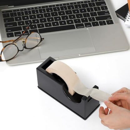 3 Pack Desktop Tape Dispenser Holder with 1 Inch Core and 3 Inch Core, Tape Roll Dispenser Desk Tape Dispenser with Weighted Non-Skid Base for Office Home School (Tape not Included)