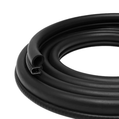 Storystore Automotive Door Weather Stripping 25Ft, Side Bulb Car Door Seal - size: 25 Feet
