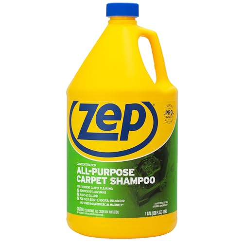 ZEP All-Purpose Carpet Shampoo Concentrate 128 ounce ZUCEC128 (Case of 4) - size: 128 Fl Oz (Pack of 4)