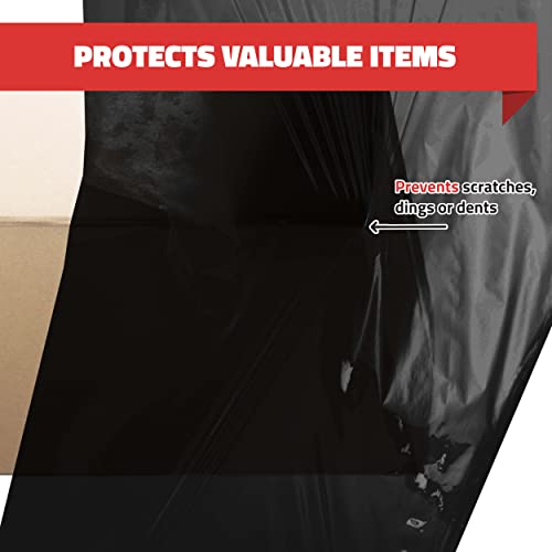 Simply Cool 40 Pack Stretch Wrap 18 Inch 80 Gauge Shrink Wrap Black - color: Black, size: 40 Pack