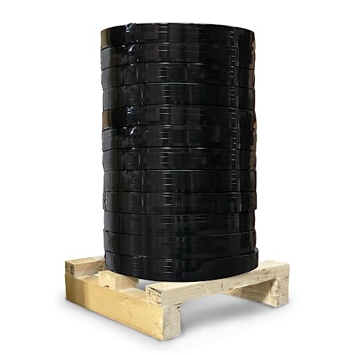 8NET Steel Strapping Band, 3,080' Length x 1/2'' Width x 0.020'' Thickness (1,170 lbs Break Strength), Cut Resistant Pallet Banding, Heavy Duty Metal Strap (12 Rolls) - color: 12 Rolls, size: 1/2" W x 3,080' L