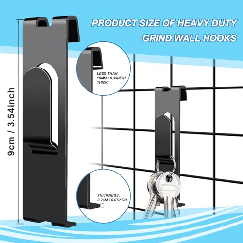 Gute Gridwall Display Hooks 30PCS 4 Inch Heavy Duty Metal Hanger