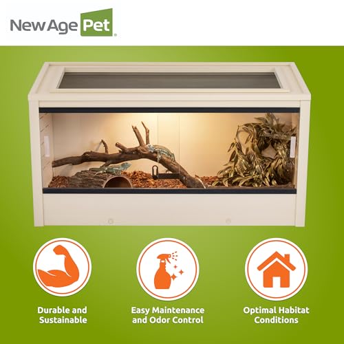 New Age Pet® ECOFLEX® 36" Mojave Reptile Enclosure, Medium, Maple - color: Tan, size: Medium