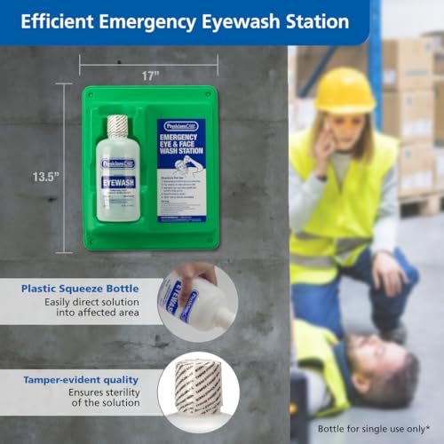 PhysiciansCare Wall-Mount Eyewash Station with 32 oz Bottle - style: Eyewash Station