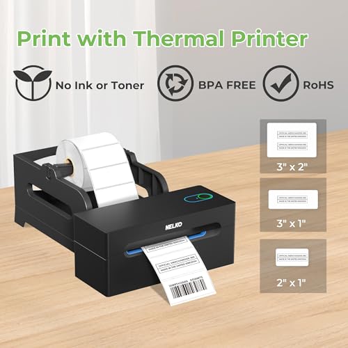 Nelko Genuine 3" x 2" Direct Thermal Label, Self-Adhesive Barcode Labels Compatible with Nelko PL70E Label Printers, No BPA & BPS, 1000 Labels (Commercial Grade) - size: 3x2