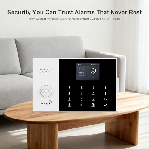 PGST A105F Alarm System for Home Security with Door Sensors,App Alerts