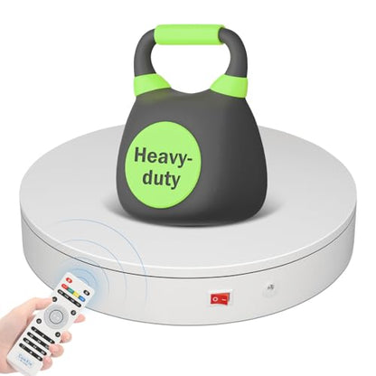 7.9In Remote Motorized Electric Turntable Rotating Display Stand Spinning Rotating Platform 360 Photography Turntable lazy susan base giratoria para for Photography,Display(Load Range:40~100lbs) - size: 7.9inch/White/100Lbs Load