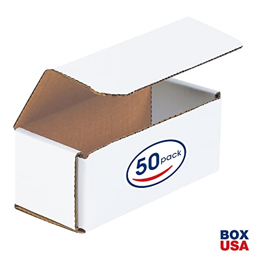 BOX USA BMRX3L 6"L x 2 1/2"W x 2 3/8"H, White (Pack of 50) - size: (033) 6" x 2 1/2" x 2 3/8", 50-Pack