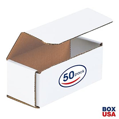 BOX USA BMRX3L 6"L x 2 1/2"W x 2 3/8"H, White (Pack of 50) - size: (033) 6" x 2 1/2" x 2 3/8", 50-Pack