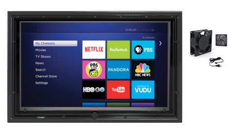 The TV Shield 19-32 Inch Outdoor TV Box with Anti-Glare and Cooling Fan - color: Anti-Glare + Cooling Fan, size: 19-32"