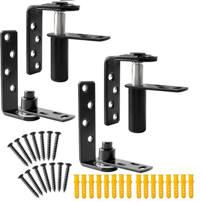 Tambee Saloon Door Hinges, Heavy Duty 304 Stainless Steel Double Swing Action Hinge Self Closing for Bar Cafe Patio Doors Black 2 Pack Swing Hinge - color: Black 2pc