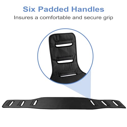 Transfer Belt Transfer Sling Padded Gait Belts with Seniors Patient Lift - color: Black 2