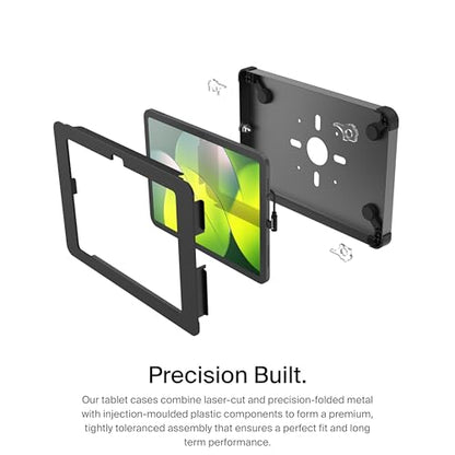 SPROCKET X Print Mini Desktop Tablet Stand with Brother QL Label Printer Integration - Professional iPad Stand for Desk that Reimagines Visitor Management and Check-in - Compatible with iPad 11”