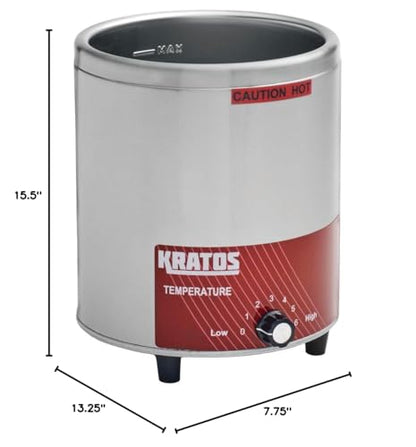Kratos Electric Hot Topping Dispenser, 3.5 Quart Capacity. Accepts #10 Cans - size: Single Warmer without Heated Spout
