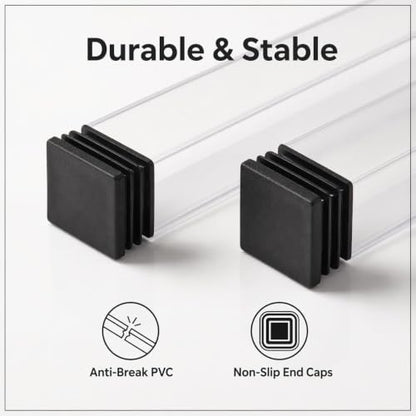 2Pcs Checkout Lane Dividers Check Out Market Line Signs Reusable PVC DIY