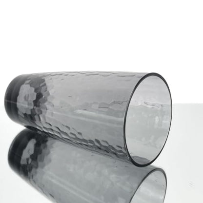 26-Ounce Plastic Tumblers (Set of 6), Reusable Plastic Mugs, BPA-Free Acrylic to Drink Mugs, Shatter Resistant, Textured Interior, Dishwasher Safe (Grey, 26 Ounce) - color: Gray, size: 26 Ounce