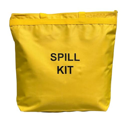 Spill Kit - Hazmat Absorbents - Portable Bag Spill Kit - Spill Pads & Absorbent Socks for Water, Oil Spill Clean Up & More - Absorb 5 Gallons of Any Fluid (Made in USA)