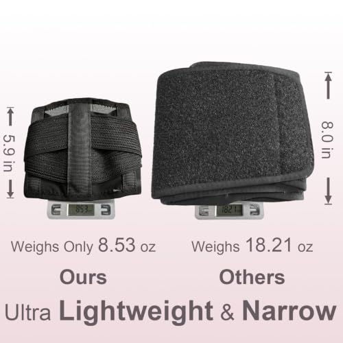 Ultra Breathable & Thin Back Brace for Lower Back Pain, Wear Under Clothes - size: L/XL(Waist: 42.5"-53")
