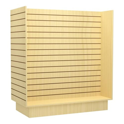 WISDOMFUR H-Unit Slatwall Gondola Display 4 ft (Maple) - color: Maple