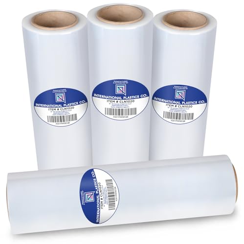 International Plastics Co. 4 Pack of 18'' Stretch Wrap for Moving - size: 4 Pack, style: 18" - 17" Styles