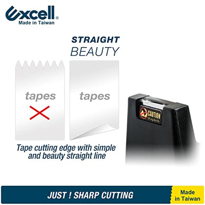 Excell EX-112BK Desk Tape Dispenser, 1" core with Non-Skid Base
