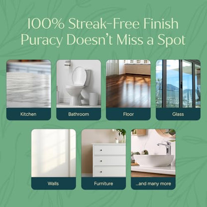 Puracy All Purpose Cleaner Spray – Plant-Powered Multi-Surface Cleaner - Cleaning Spray Solution As Seen on TikTok (Green Tea & Lime, 16 fl oz, 3 Pack) - size: 16 fl oz (Pack of 3)