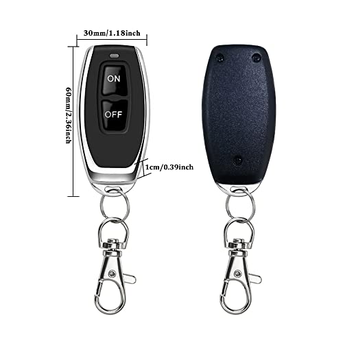 Smart Home 433MHz Universal Mini Wireless RF Remote Control Switch DC 5V 6V 9V 12V Electromagnetic Lock Fingerprint Lock Relay Output Control Module (Latching-1 Switch)