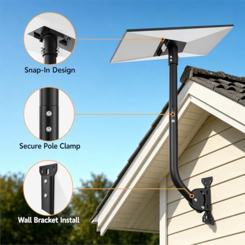 Wall Mount for Starlink Gen 3, Extend Satellite Dish Mounting Bracket with kit - size: Extended mount