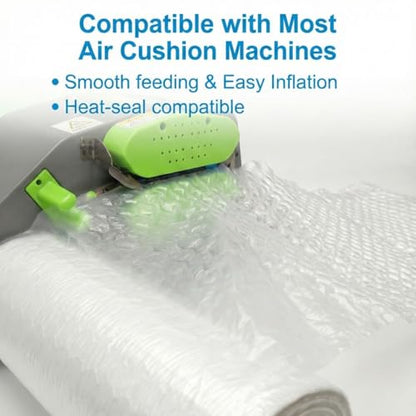 Air Cushion Machine Film Small Bubble Pillow Packaging Padding Roll | 984ft x 16" x 12” | 0.8" Super Small Bubble size