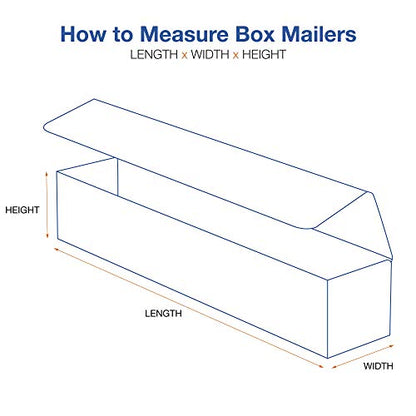 Choice Shipping Supplies 13 1/2 x 3 1/2 x 3 1/2" White Corrugated Mailers