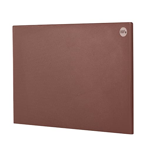 CURTA Cutting Boards for Kitchen, 24" x 18" x 0.5" Brown Color Coded Plastic Commercial Chopping Board Anti Slip Surface Dishwasher Safe - color: Brown, size: 24"L x 18"W