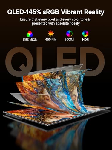 UPERFECT 24" 144Hz Portable Monitor, QLED 145% sRGB 450Nits Gaming Monitor - size: 24"