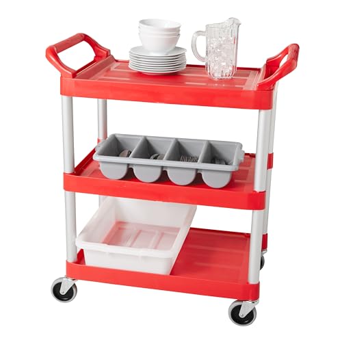 Rubbermaid Commercial Products Standard Bus/Utility Box, 4.6-Gallon, Gray - color: Gray, size: 4.6 Gallon, style: Undivided