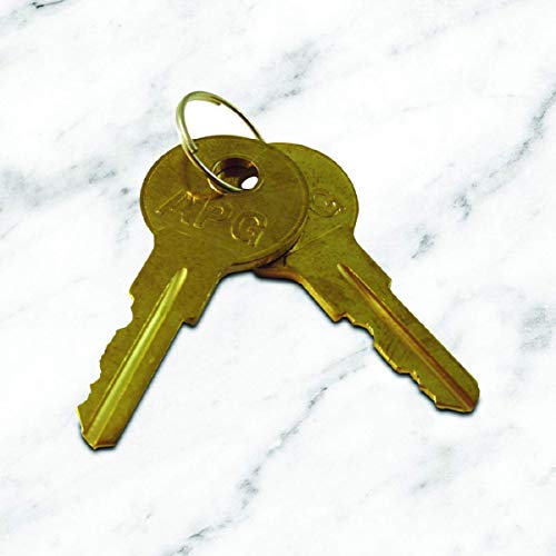 APG Cash Drawer Replacement Key Set | Compatible with APG A2 Code Locks | Set of 2 Keys | for APG’s Series 100 and Series 4000 Cash Drawers | PK-8K-A2