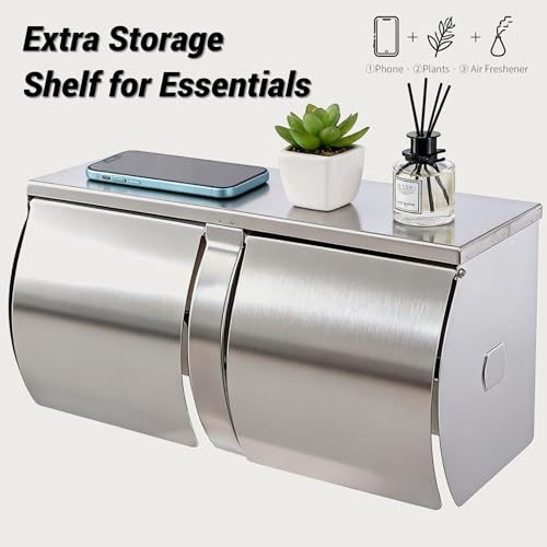 Double Roll Toilet Paper Holder Commercial Toilet Paper Dispenser