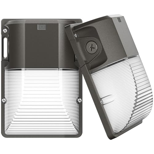 CINOTON 30W LED Wall Pack Light, 5000K 3600LM, Dusk to Dawn Sensor, 2 Pack - size: 2 Pack