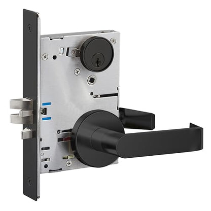 Office Commercial Door Locks Heavy Duty Grade 1 Lever Lock, Non-Handed, UL 3 Hour Fire Rated, ADA Compliant, Matt Bronze Finish (Office) - color: Office-ED