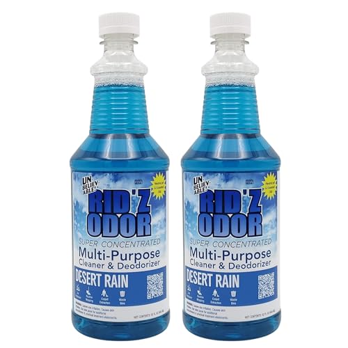 Unbelievable RID'Z Super Concentrate Multi-Purpose Cleaner & Deodorizer - Desert Rain, Quart, (2 Pack) - size: 32 Fl Oz (Pack of 2)