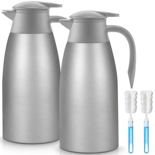 Norme 2 Pcs Thermal Coffee Carafe Creamer, Gray, 68 oz - color: Gray, size: 68 oz