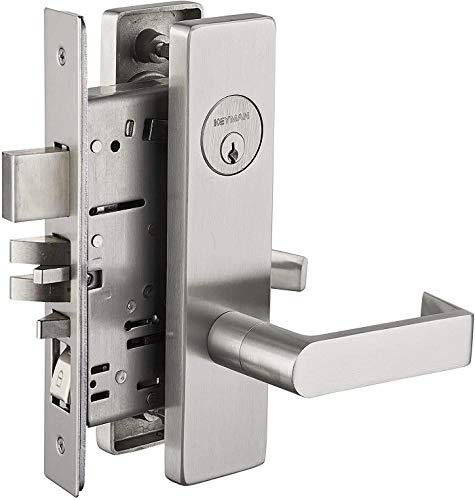 Commercial Heavy Duty Mortise Lock Escutcheon Plate Handle Set for Entrance/Office Front Door F20 - color: Escutcheon Plate / Entry