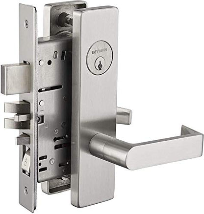 Commercial Heavy Duty Mortise Lock Escutcheon Plate Handle Set for Entrance/Office Front Door F20 - color: Escutcheon Plate / Entry