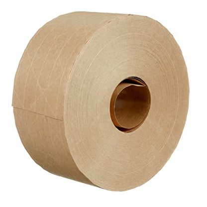 3M Water Activated Paper Tape 6144, Natural, Economy Reinforced, 70 mm x 450 ft, 10 per case