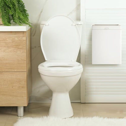 Tioncy 4 Pcs Sanitary Napkin Receptacle Wall Mounted,White - color: White