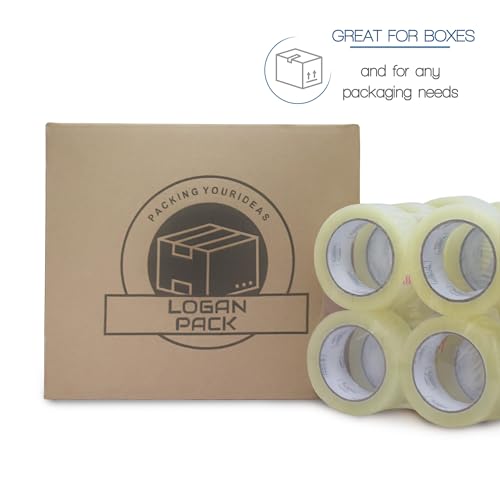 Clear Packing Tape, 36 Rolls Heavy Duty Packaging Tape for Shipping Packaging Moving Sealing, Thicker Clear Packing Tape, 1.88 inches Wide, 110 Yards Per Roll, 3960 Total Yards