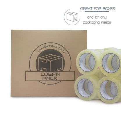 Clear Packing Tape, 36 Rolls Heavy Duty Packaging Tape for Shipping Packaging Moving Sealing, Thicker Clear Packing Tape, 1.88 inches Wide, 110 Yards Per Roll, 3960 Total Yards
